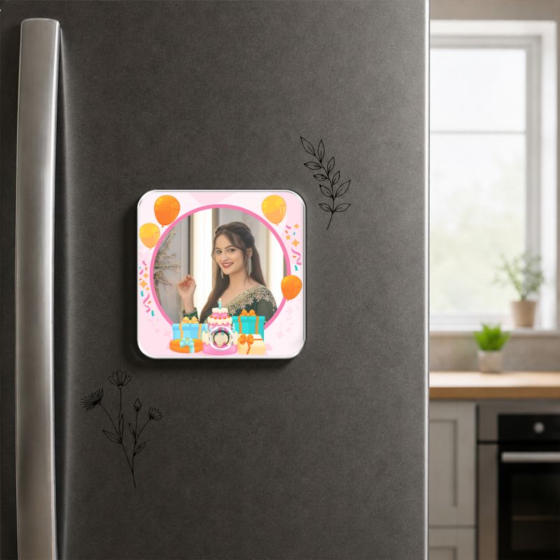 Personalized Musical Fridge Magnet for Home Decor Music Box Fridge Magnet Birthday Gift for Wife Playable Music Feature Rechargeable with On/Off Button